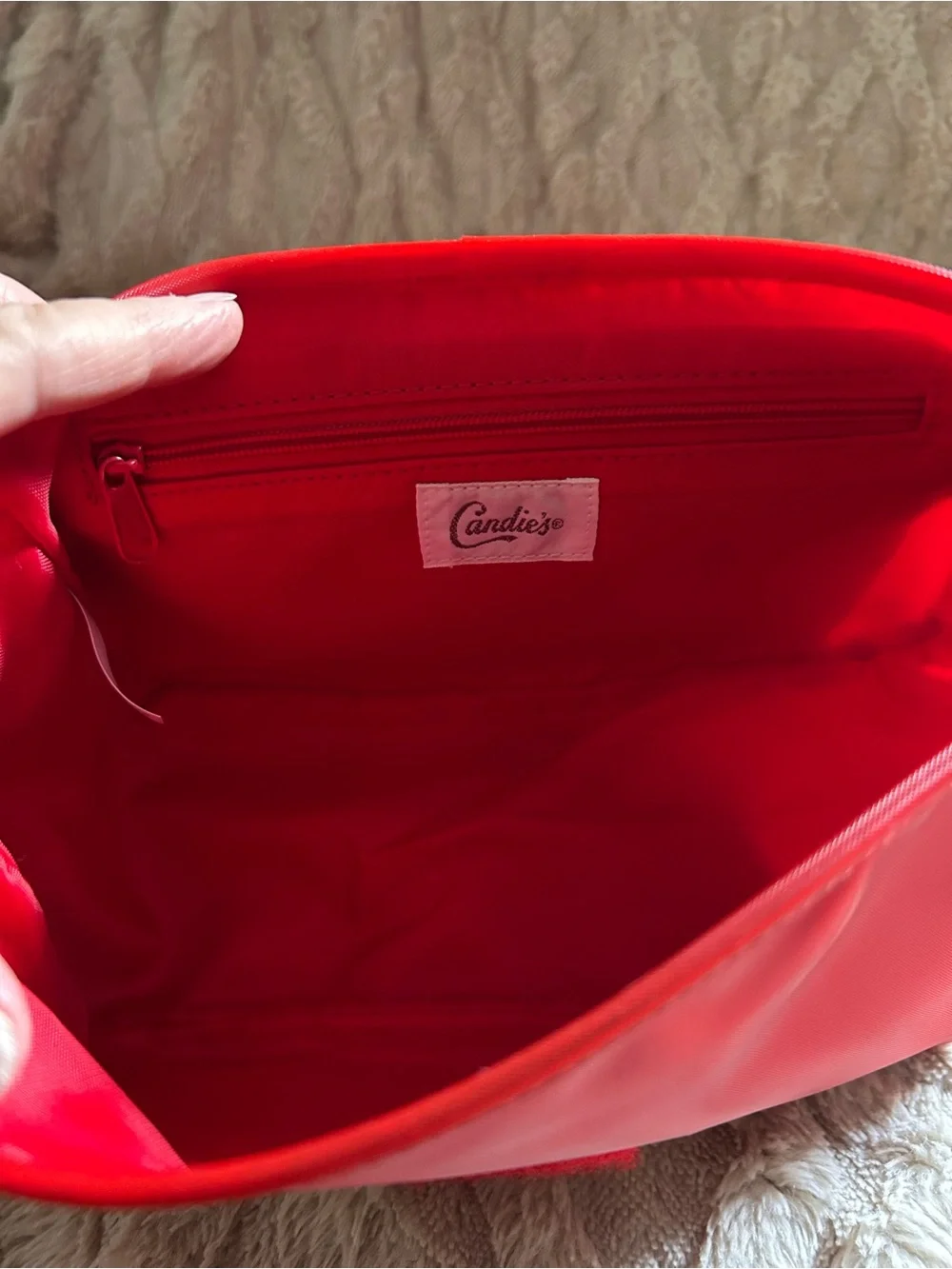 Candie’s Y2K Mini Red Satchel Shoulder Bag Purse